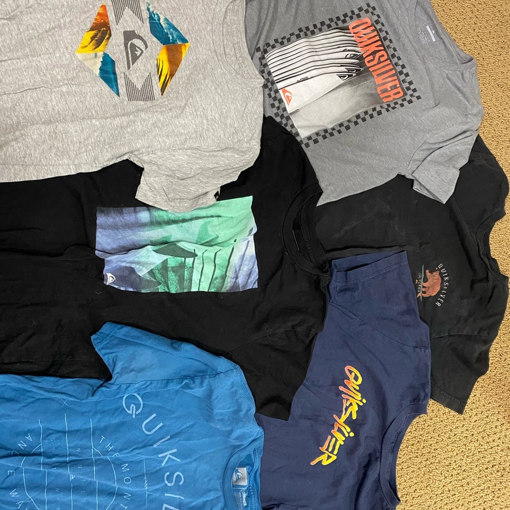 Lot of Quiksilver Tees